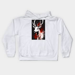 European Fallow Deer Kids Hoodie